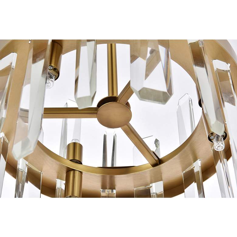Image 7 Serena 12" Wide Satin Gold 6-Light Mini Pendant more views