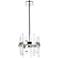 Serena 12"W Chrome 6-Light Mini Pendant with Clear Crystal