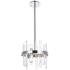 Serena 12"W Chrome 6-Light Mini Pendant with Clear Crystal