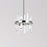1_Serena 12"W Chrome 6-Light Mini Pendant with Clear Crystal