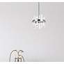 3_Serena 12"W Chrome 6-Light Mini Pendant with Clear Crystal more views