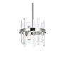 4_Serena 12"W Chrome 6-Light Mini Pendant with Clear Crystal more views