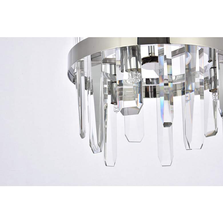 Image 6 Serena 12"W Chrome 6-Light Mini Pendant with Clear Crystal more views