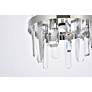 6_Serena 12"W Chrome 6-Light Mini Pendant with Clear Crystal more views