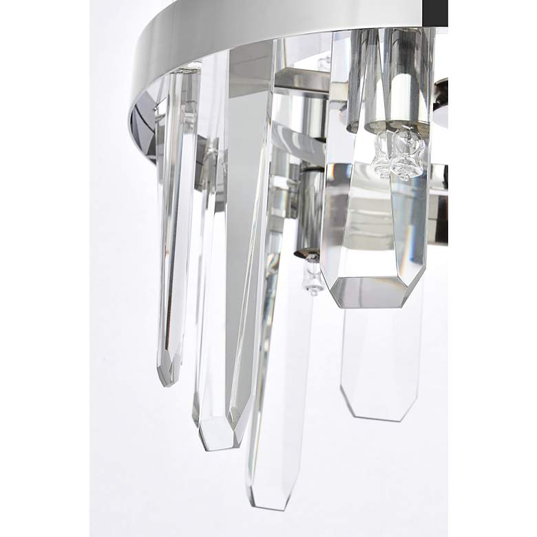 Image 7 Serena 12"W Chrome 6-Light Mini Pendant with Clear Crystal more views