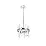 Serena 12"W Chrome 6-Light Mini Pendant with Clear Crystal