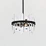 Thumbnail1 of Serena 16" Wide Black and Crystal Mini Pendant