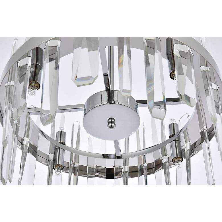 Image 6 Serena 16" Wide Chrome and Clear Crystal 8-Light Pendant more views