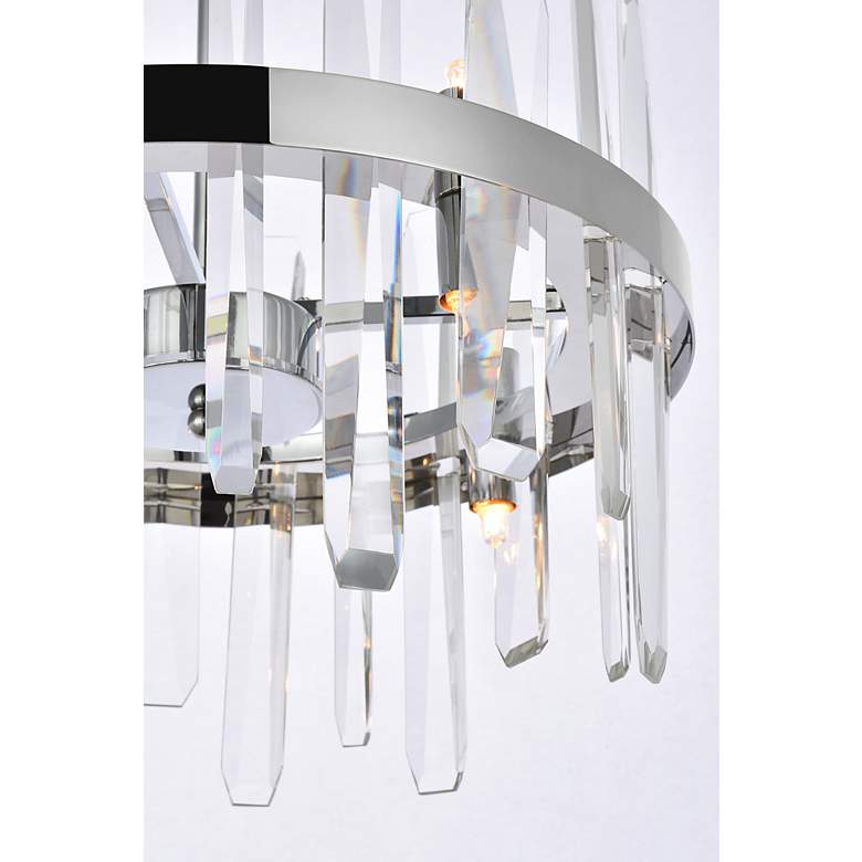 Image 7 Serena 16" Wide Chrome and Clear Crystal 8-Light Pendant more views