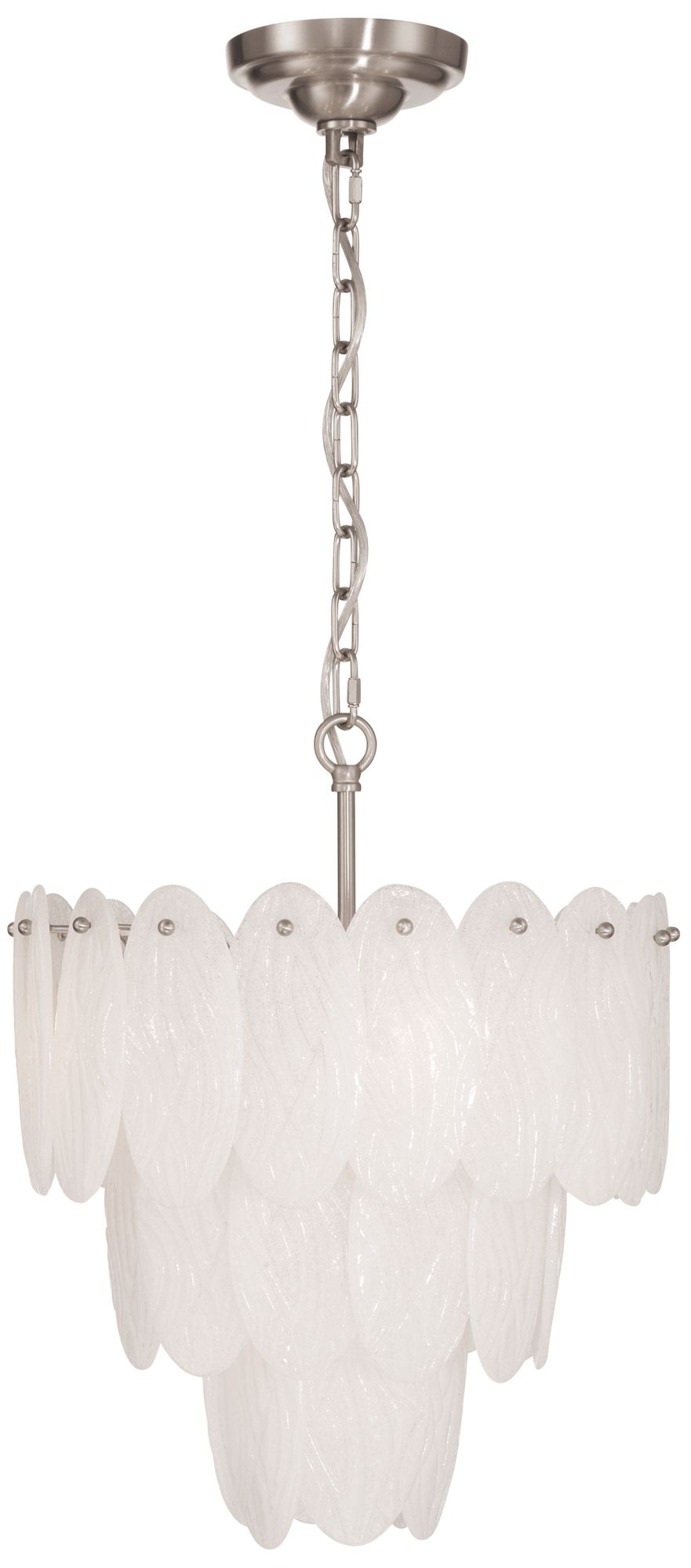Image 2 Serena 16" Wide 5-Light Satin Nickel Chandelier more views