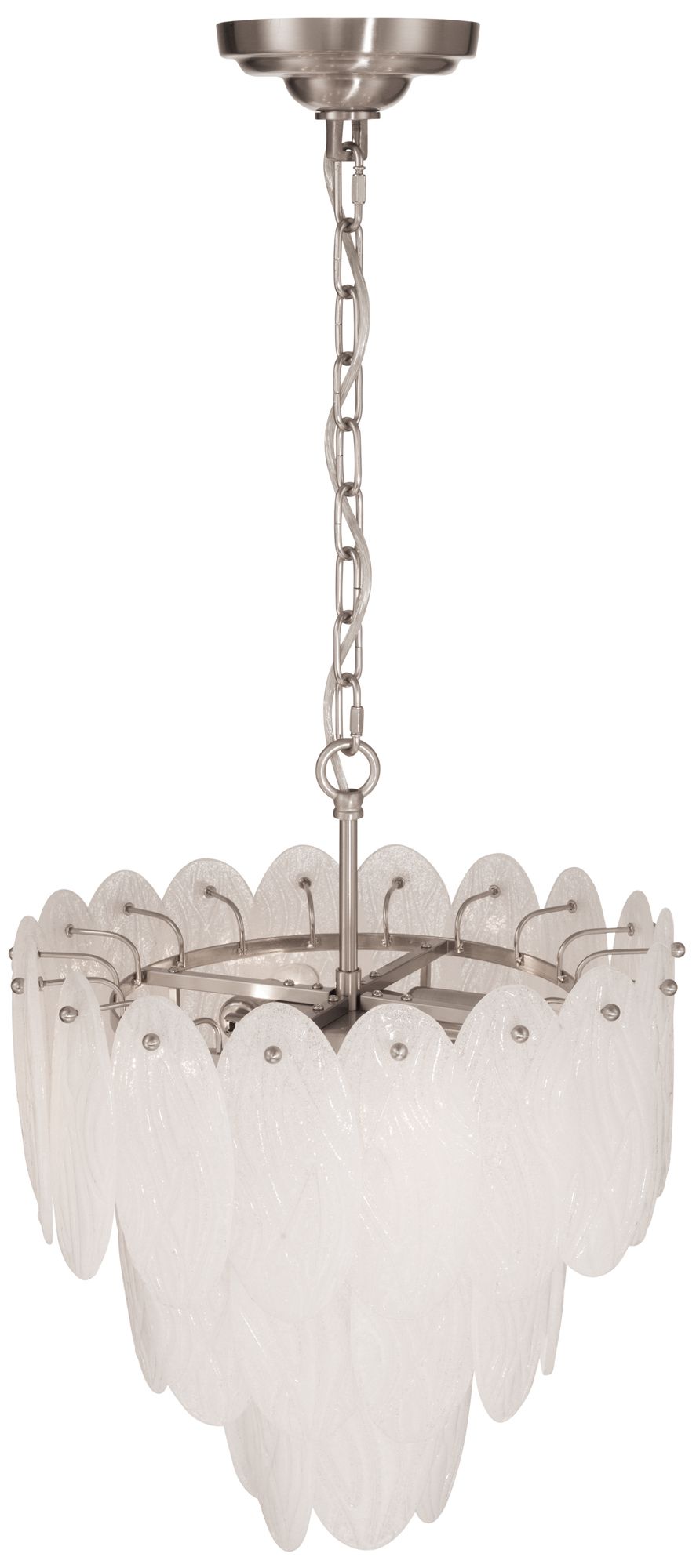 Image 3 Serena 16" Wide 5-Light Satin Nickel Chandelier more views