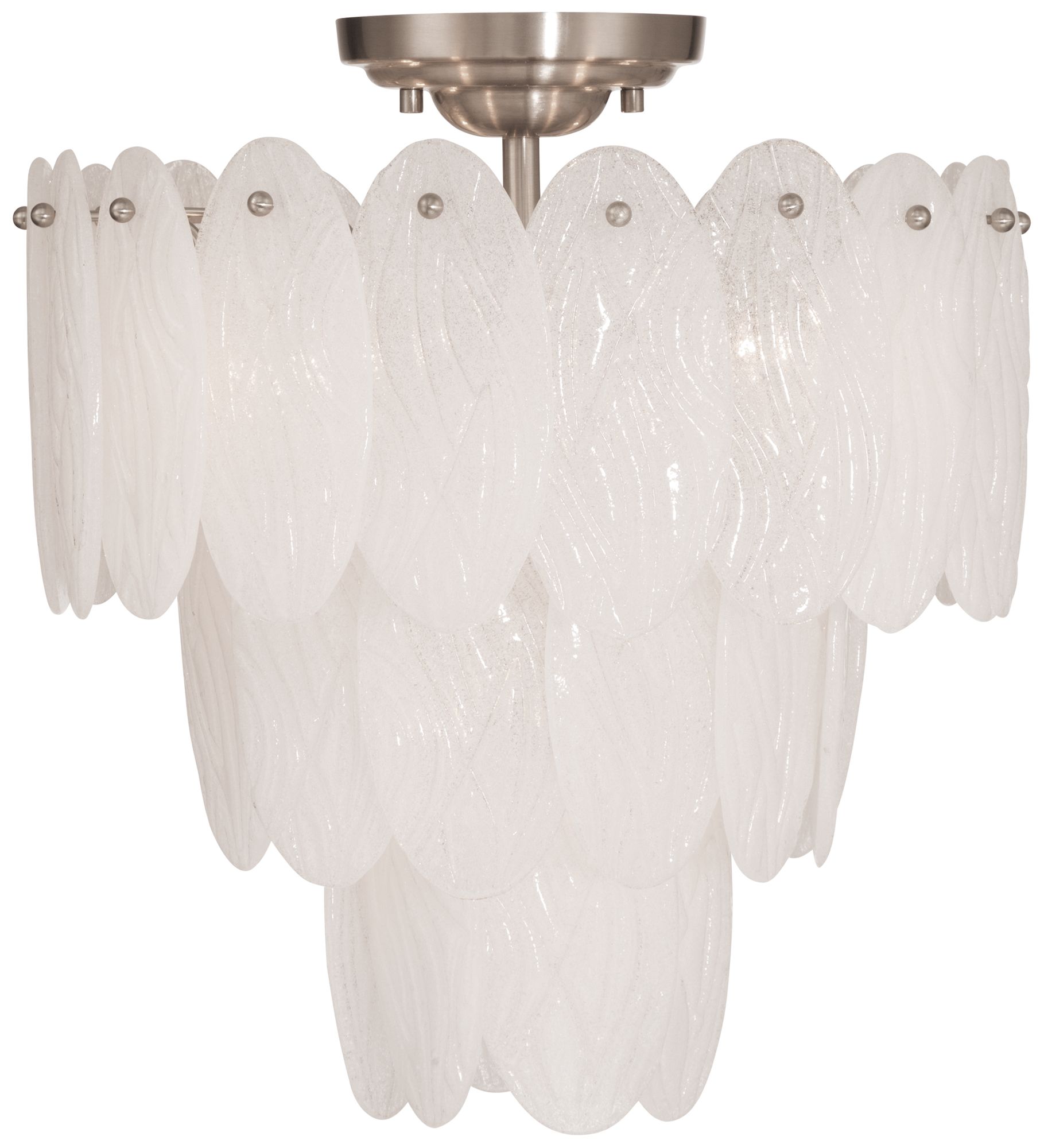 Image 4 Serena 16" Wide 5-Light Satin Nickel Chandelier more views