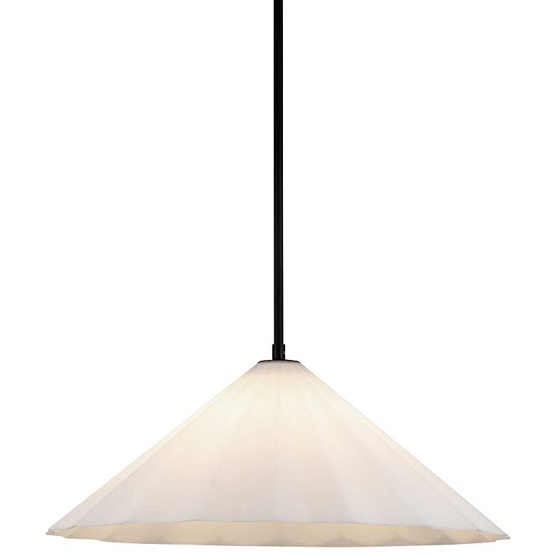Image 1 Serena 20 1/2" Wide Matte Black Pendant Light