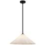 1_Serena 20 1/2" Wide Matte Black Pendant Light