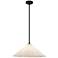 Serena 20 1/2" Wide Matte Black Pendant Light