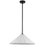 2_Serena 20 1/2" Wide Matte Black Pendant Light more views