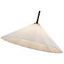3_Serena 20 1/2" Wide Matte Black Pendant Light more views