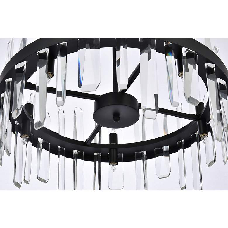 Image 6 Serena 20" Wide Black and Clear Crystal 10-Light Pendant more views