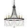 Serena 24" Wide Iron Gray 5-Light Chandelier