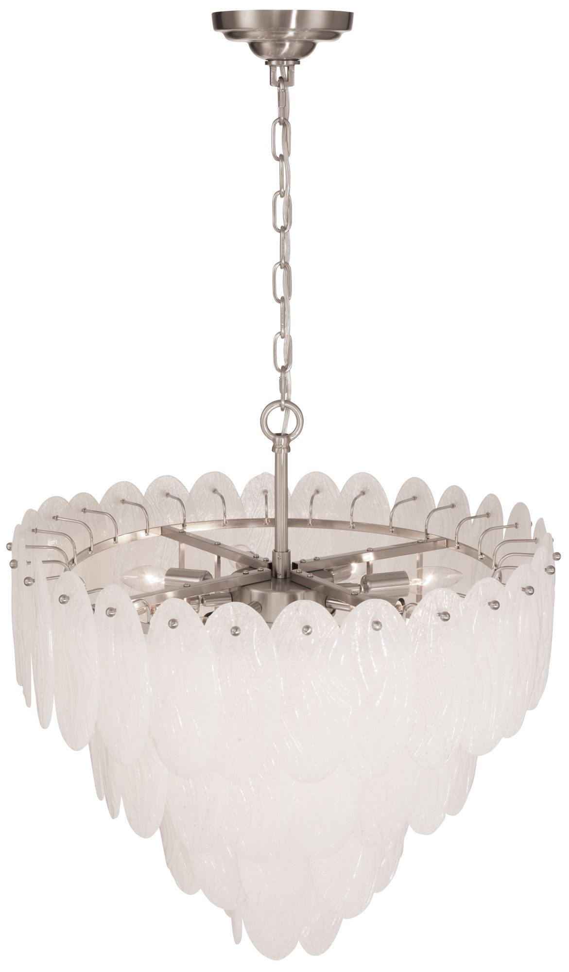 Image 5 Serena 24" Wide 13-Light Satin Nickel Chandelier more views