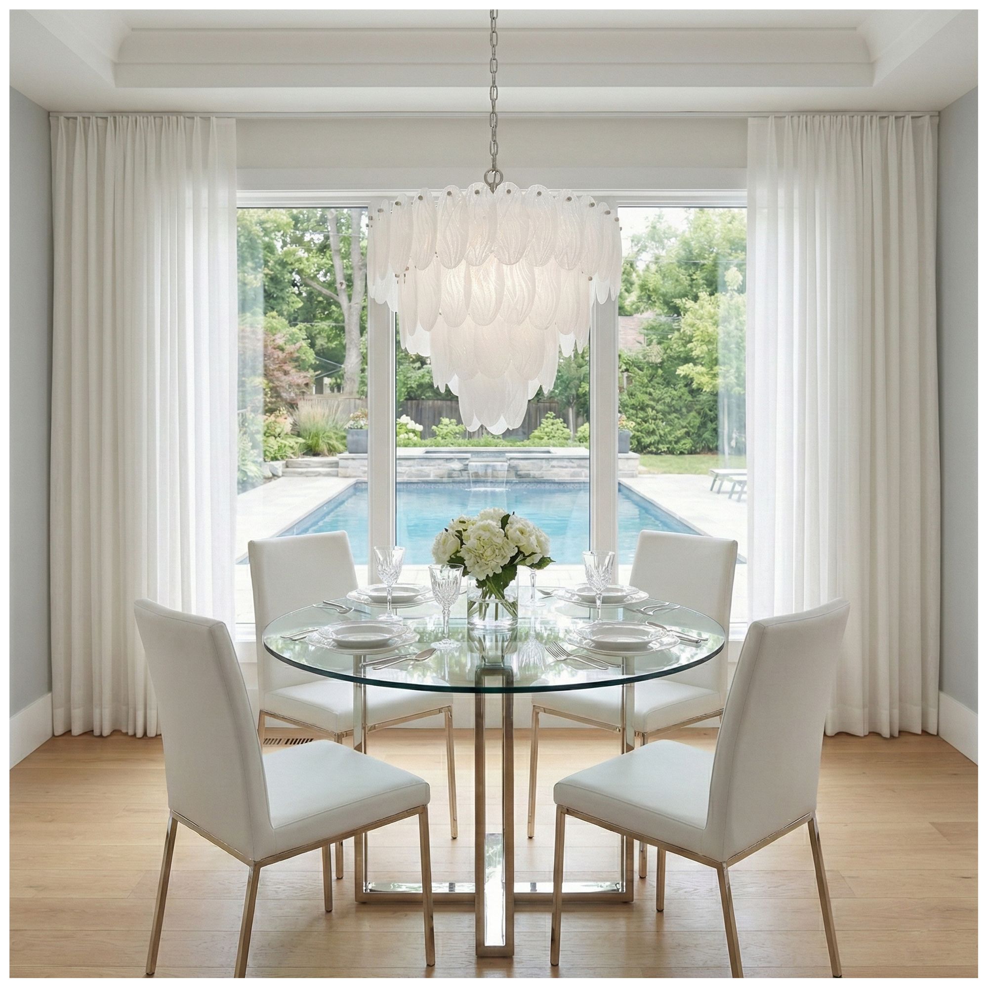 Image 6 Serena 24" Wide 13-Light Satin Nickel Chandelier more views