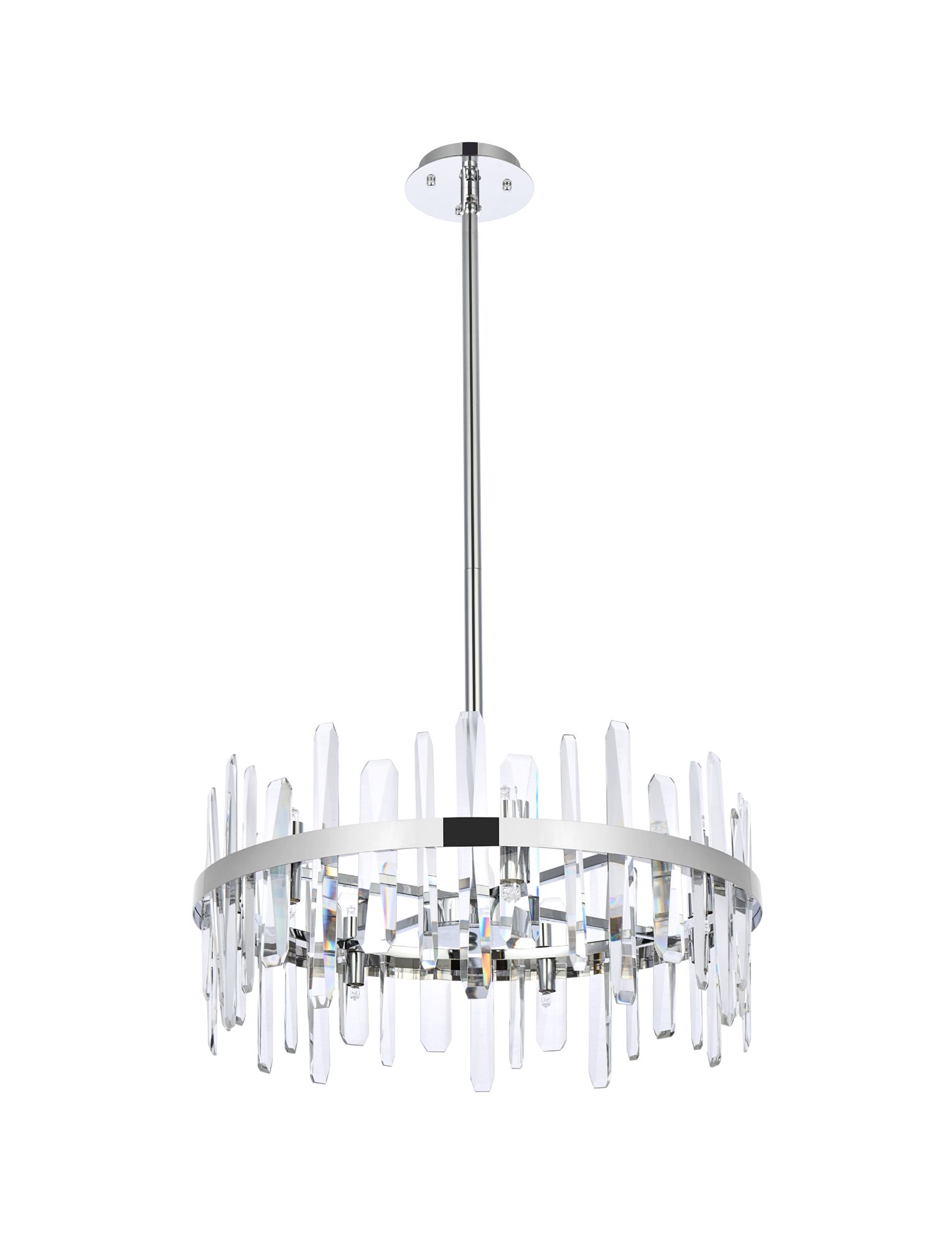 Serena 25" Crystal Round Pendant