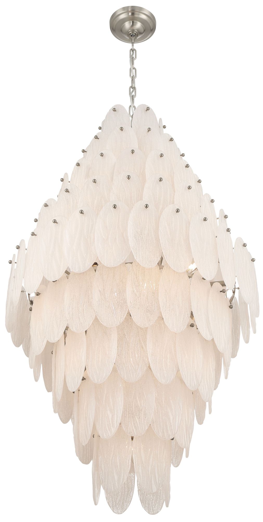 Image 3 Serena 25" Wide 19-Light Satin Nickel Chandelier more views