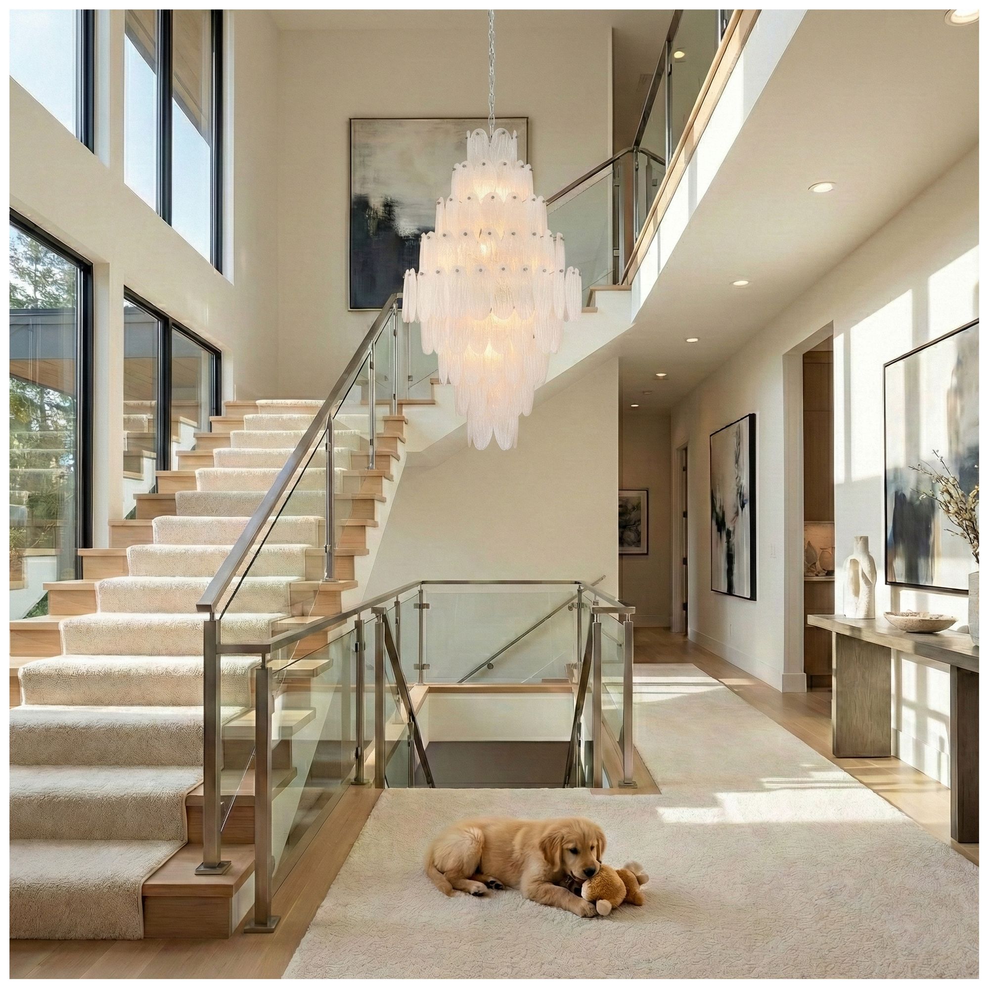Image 7 Serena 25" Wide 19-Light Satin Nickel Chandelier more views