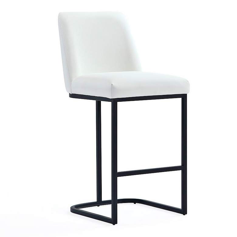 Image 2 Serena 26 1/4" White Faux Leather Counter Stool