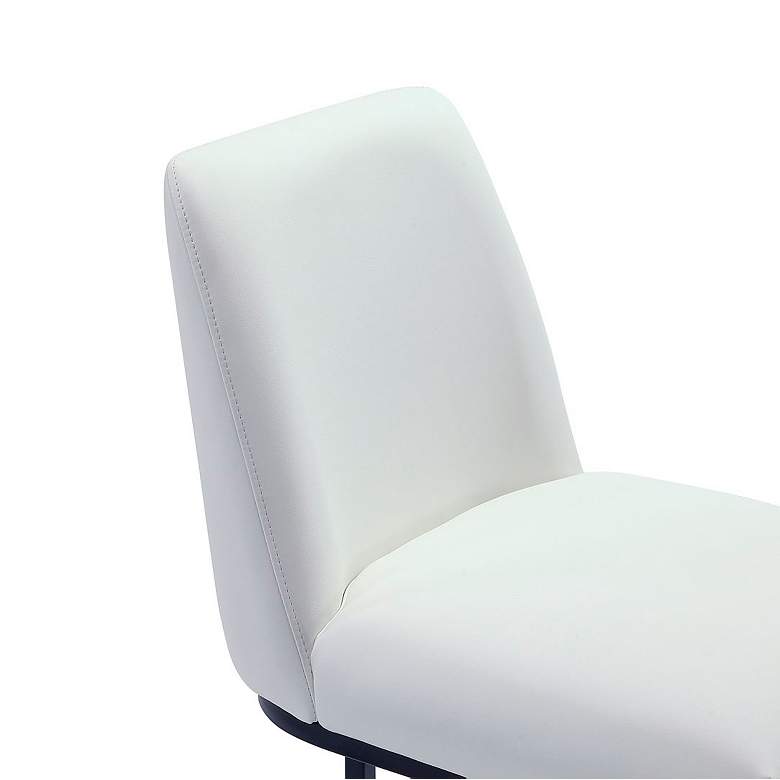 Image 6 Serena 26 1/4" White Faux Leather Counter Stool more views