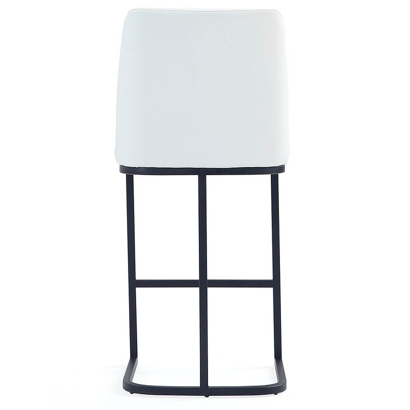 Serena 26 1/4" White Faux Leather Counter Stool