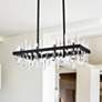 Thumbnail1 of Serena 30" Crystal Rectangle Chandelier In Black