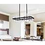 Thumbnail3 of Serena 30" Crystal Rectangle Chandelier In Black more views