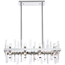 Serena 30" Crystal Rectangle Chandelier