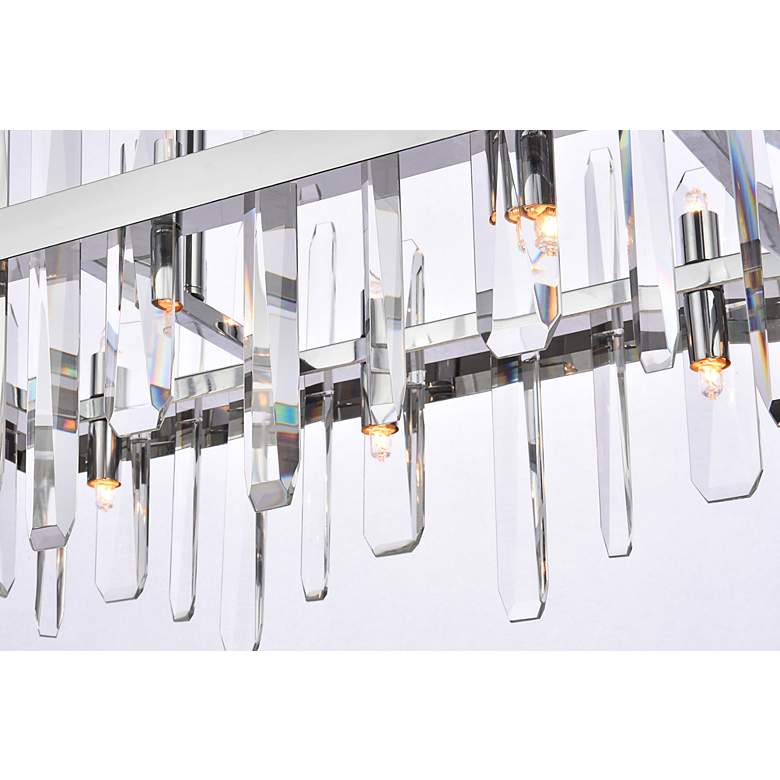 Image 5 Serena 30" Crystal Rectangle Chandelier more views