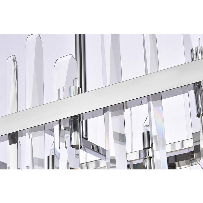 Image 7 Serena 30" Crystal Rectangle Chandelier more views