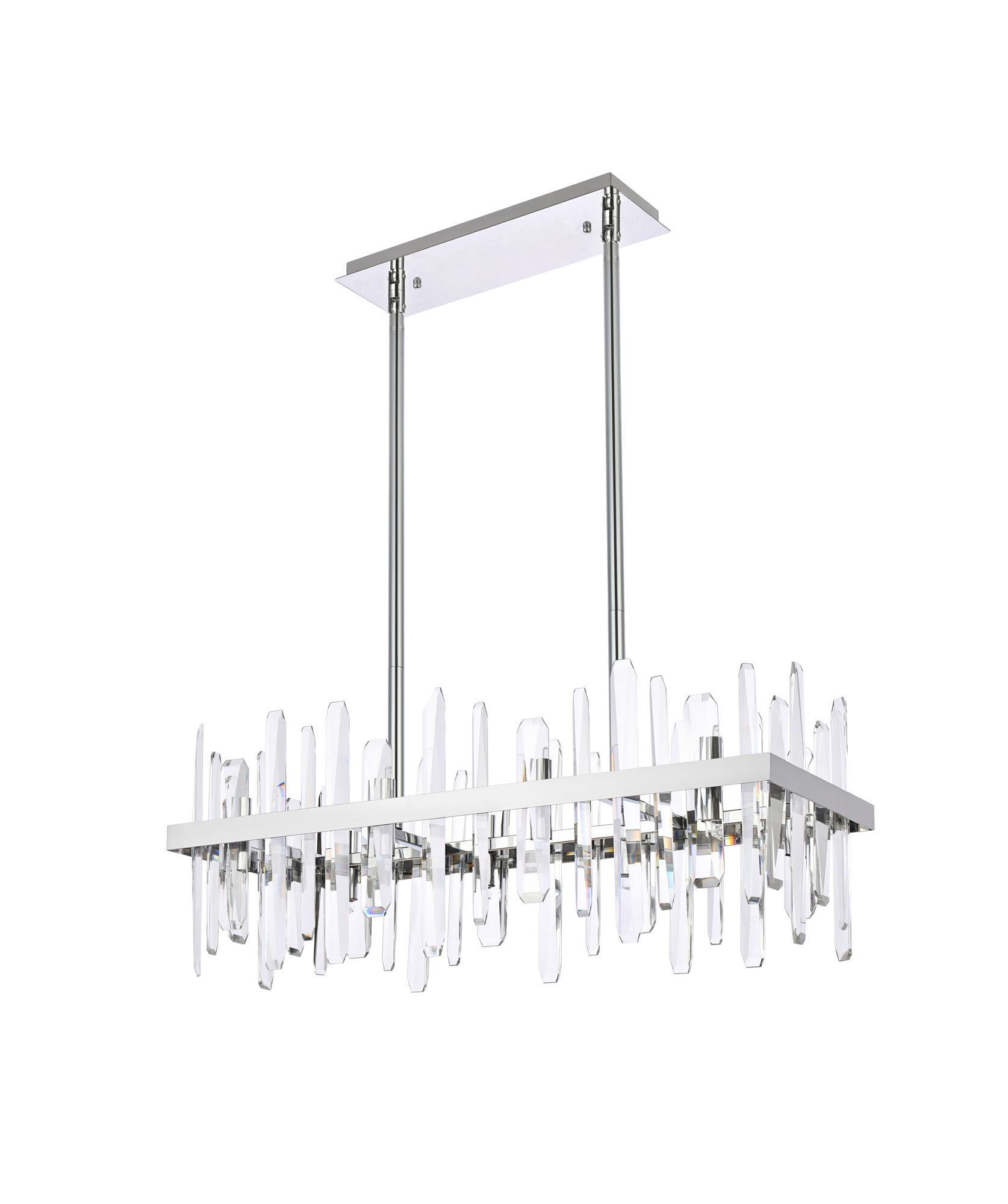 Serena 30" Wide Chrome and Clear Crystal 16-Light Chandelier