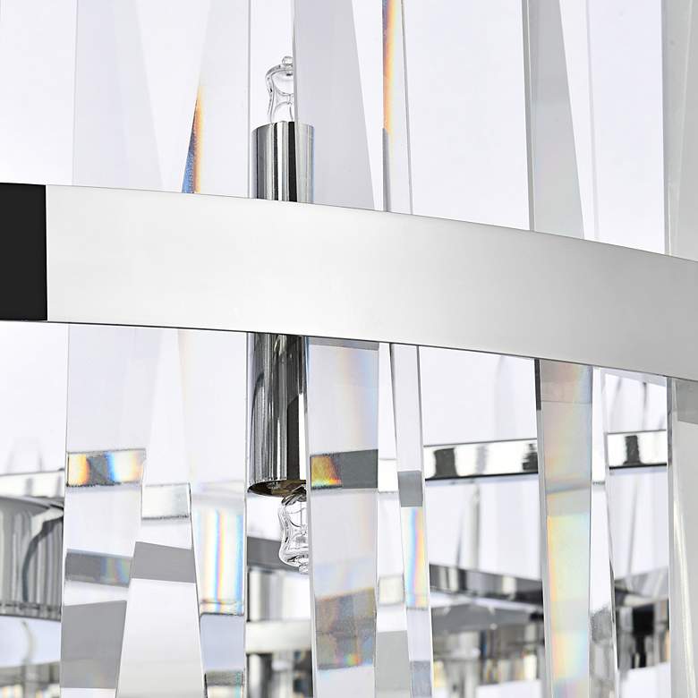 Image 6 Serena 32" Wide Chrome Clear Crystal 16-Light Pendant more views