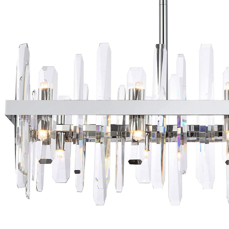 Image 4 Serena 36" Crystal Rectangle Chandelier more views