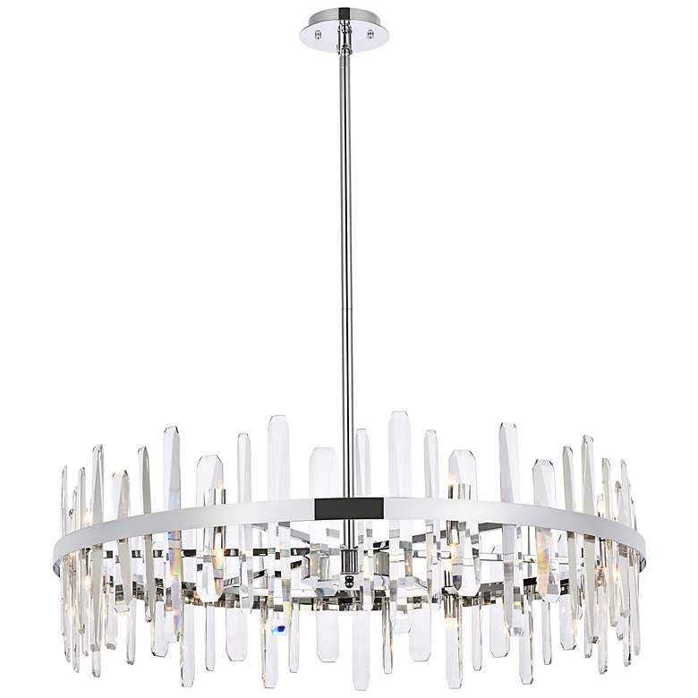 Image 1 Serena 36 inch Crystal Round Chandelier