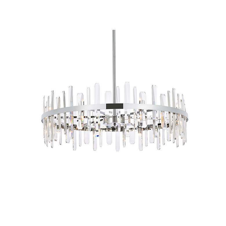 Image 4 Serena 36" Crystal Round Chandelier more views