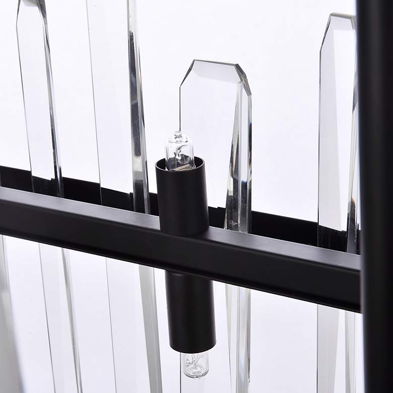 Image 6 Serena 36" Wide Black Crystal 20-Light Linear Chandelier more views