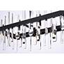 6_Serena 36" Wide Black Crystal 20-Light Linear Chandelier more views