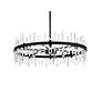 4_Serena 36" Wide Black with Crystal 16-Light Chandelier more views