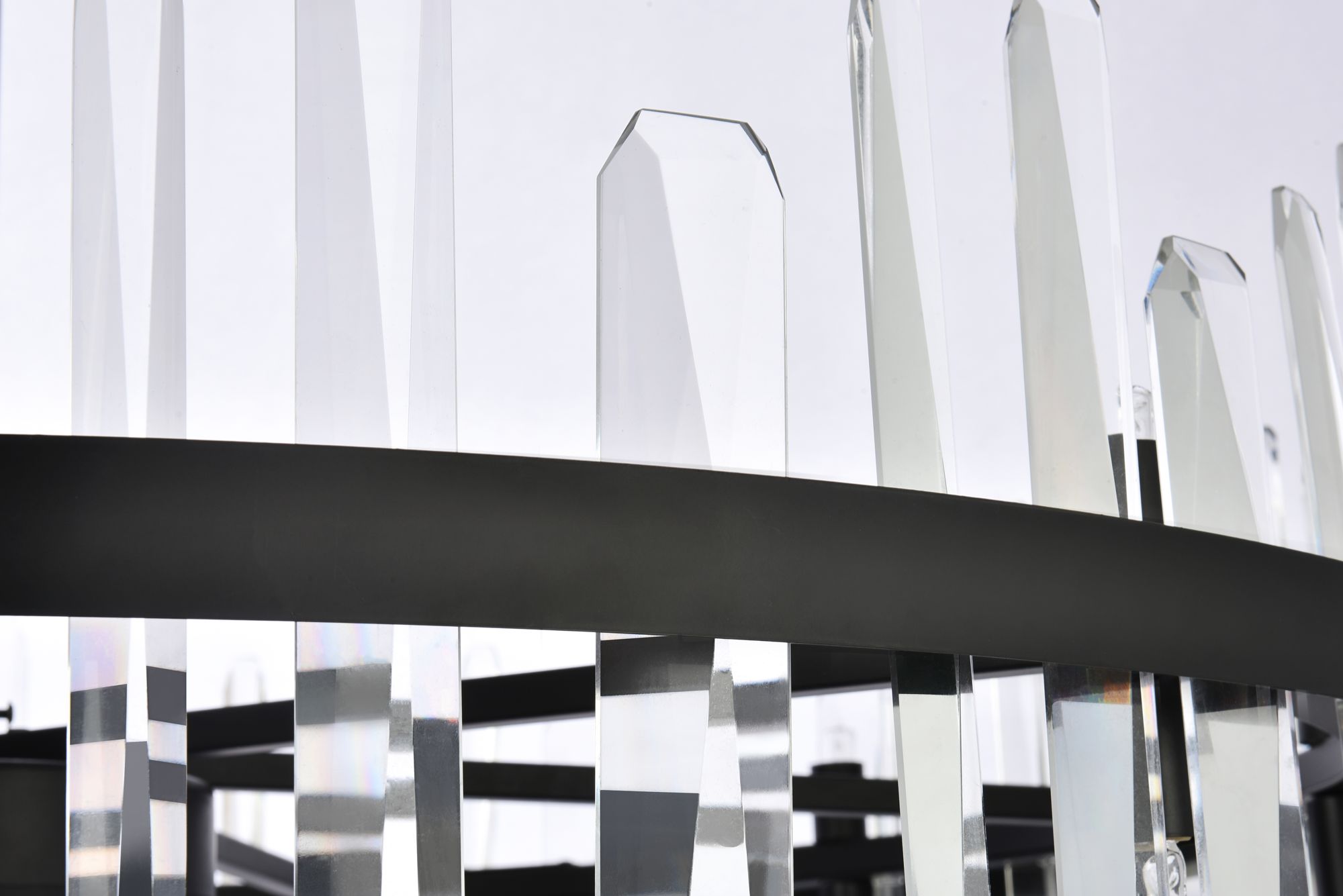 Image 7 Serena 36" Wide Black with Crystal 16-Light Chandelier more views