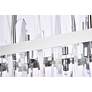 6_Serena 36" Wide Chrome Crystal 20-Light Linear Chandelier more views