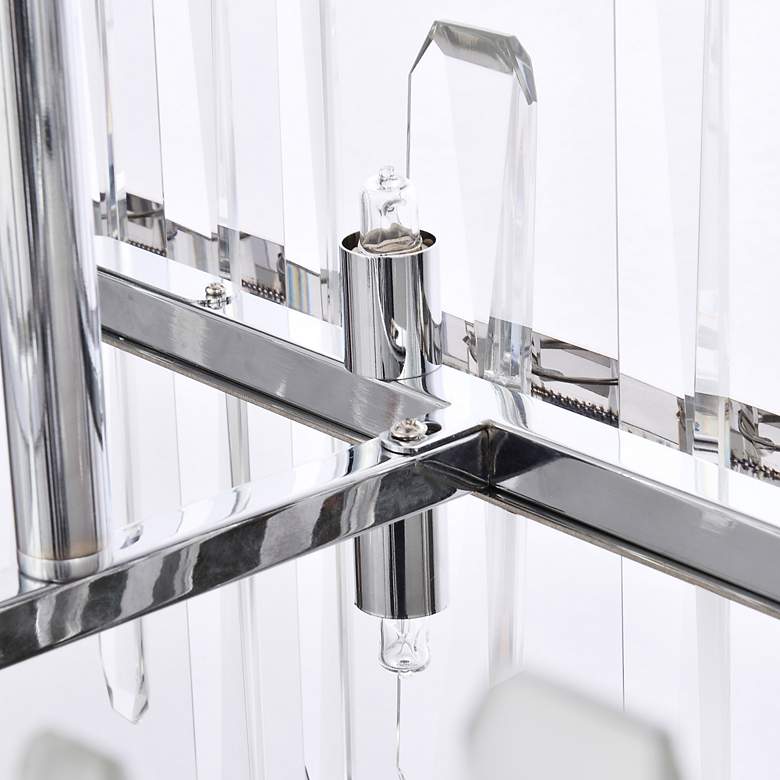 Image 7 Serena 36" Wide Chrome Crystal 20-Light Linear Chandelier more views