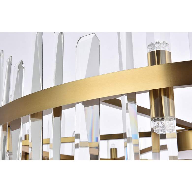 Image 6 Serena 36" Wide Satin Gold Crystal 16-Light Round Chandelier more views
