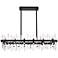 Serena 42" Wide Black 24-Light Linear Chandelier