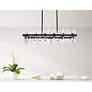 3_Serena 42" Wide Black 24-Light Linear Chandelier more views